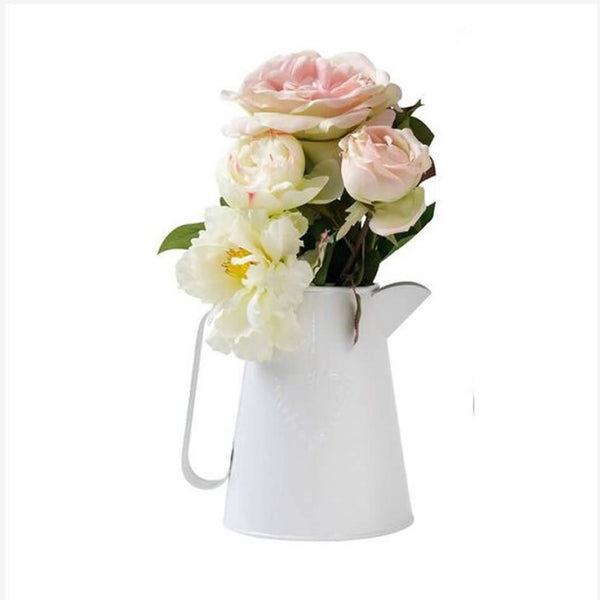White Jug With Heart Detail