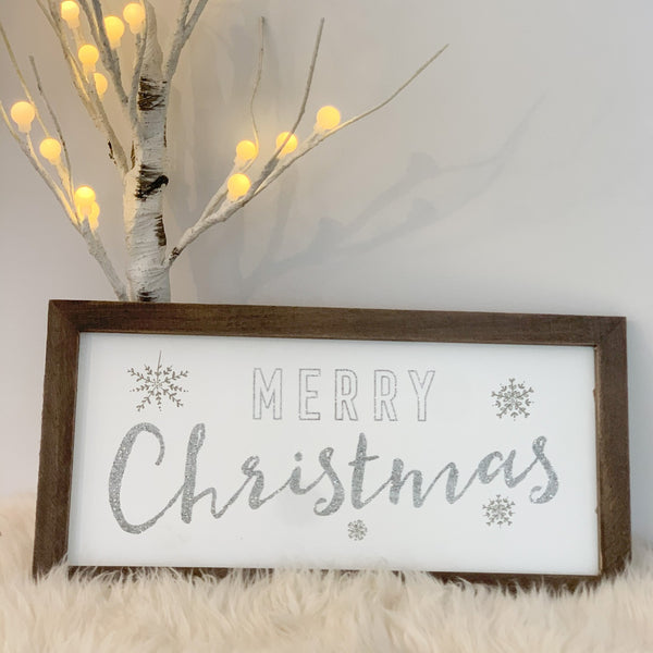 'Merry Christmas' Framed Sign