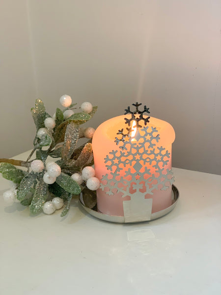 Snowflake Christmas Tree Candle Holder