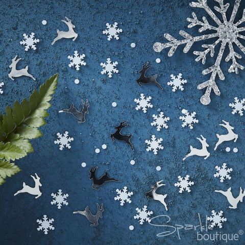 Stag and Snowflake Table Confetti