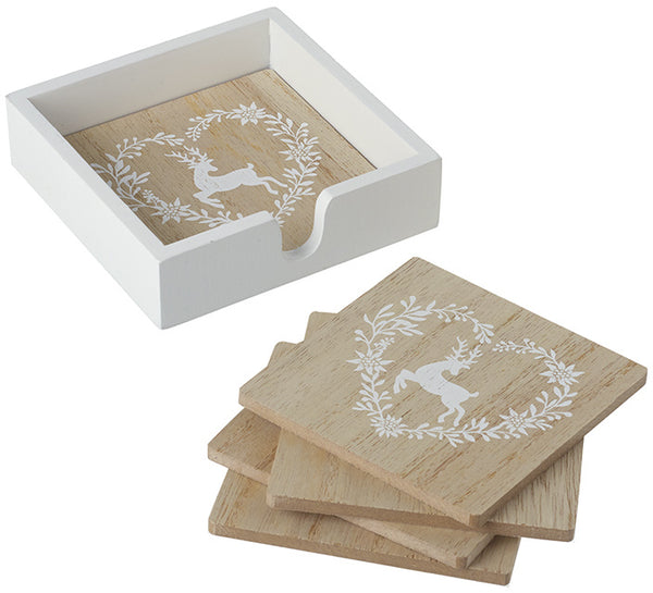 Wooden Stag Coasters