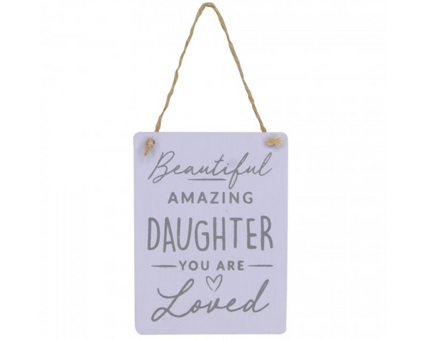 'Beautiful Daughter' Hanging Plaque