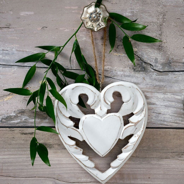 Carved Wooden Heart