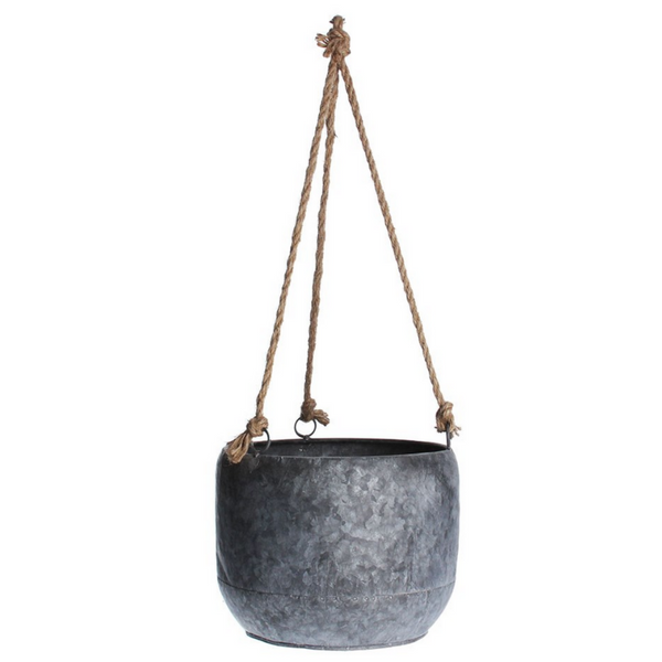 Galvanized Hanging Planter