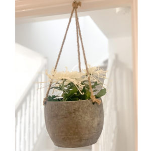 Galvanized Hanging Planter