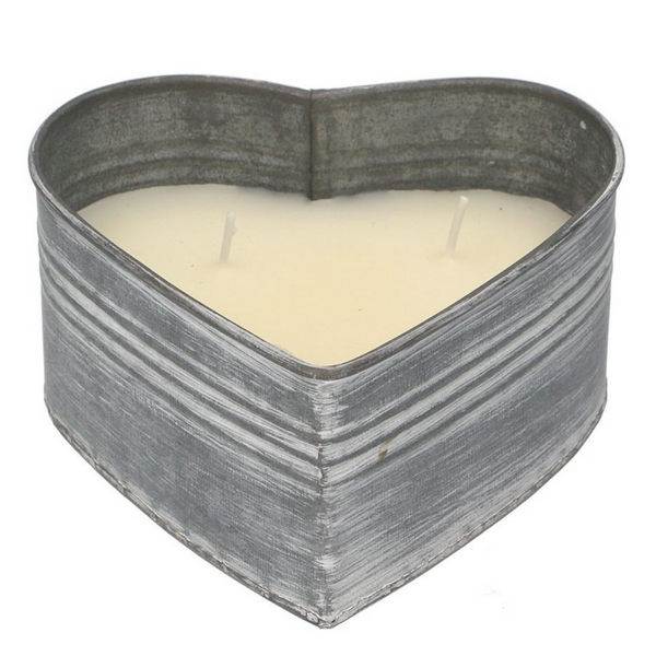 Heart Shaped Tin Citronella Candle