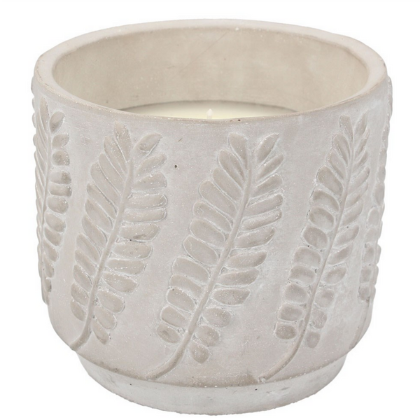 Large Leaf Pattern Citronella Candle