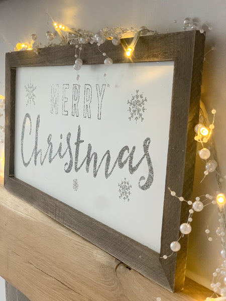 'Merry Christmas' Framed Sign