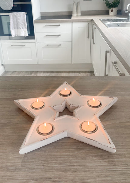 White Star Multi Tea Light Holder