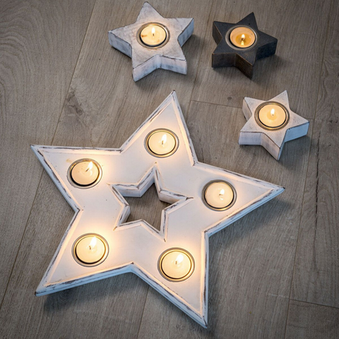 White Star Multi Tea Light Holder