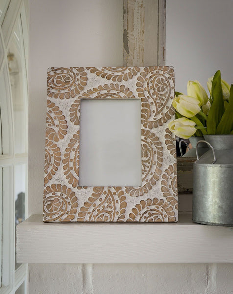 Paisley Design Wooden Frame