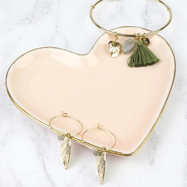 Pink Heart Trinket Dish