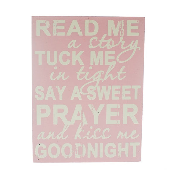 Pink Prayer Sign