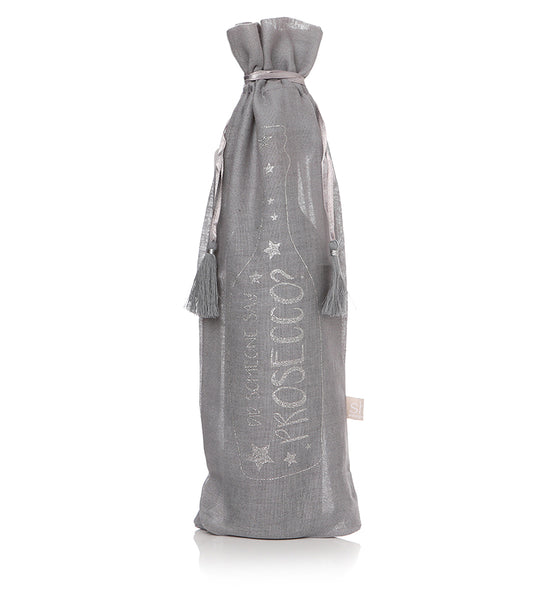 Grey Prosecco Bottle Bag