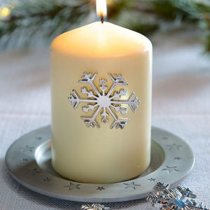 Set of 3 Snowflake Candle Pins