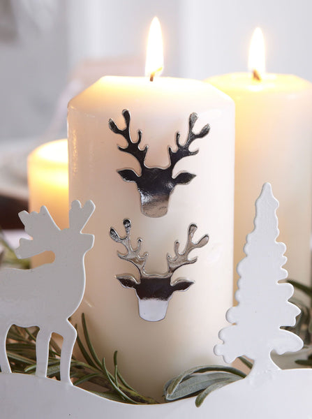 Set of 3 Reindeer Candle Pins
