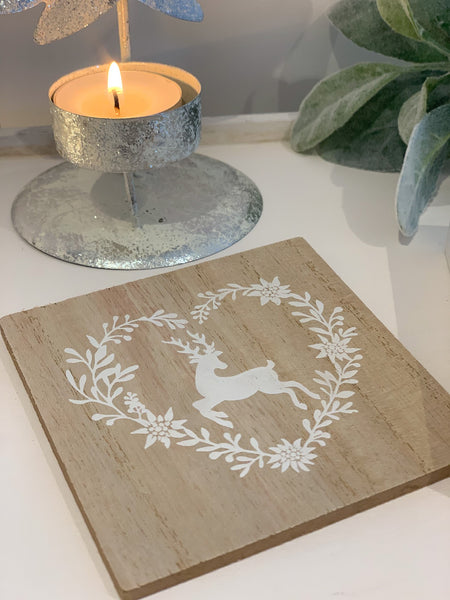 Wooden Stag Coasters